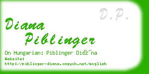 diana piblinger business card